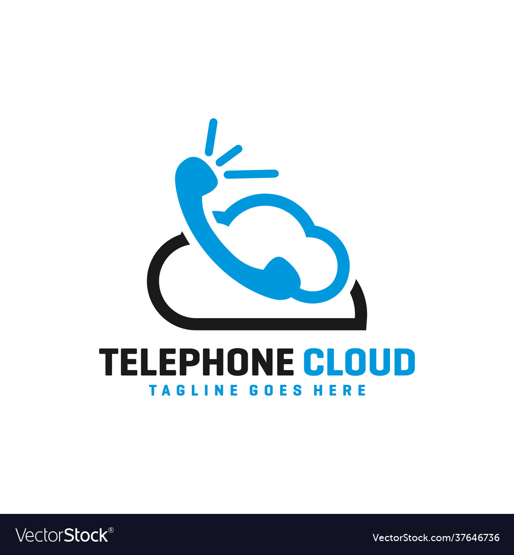 Cloud phone technology logo