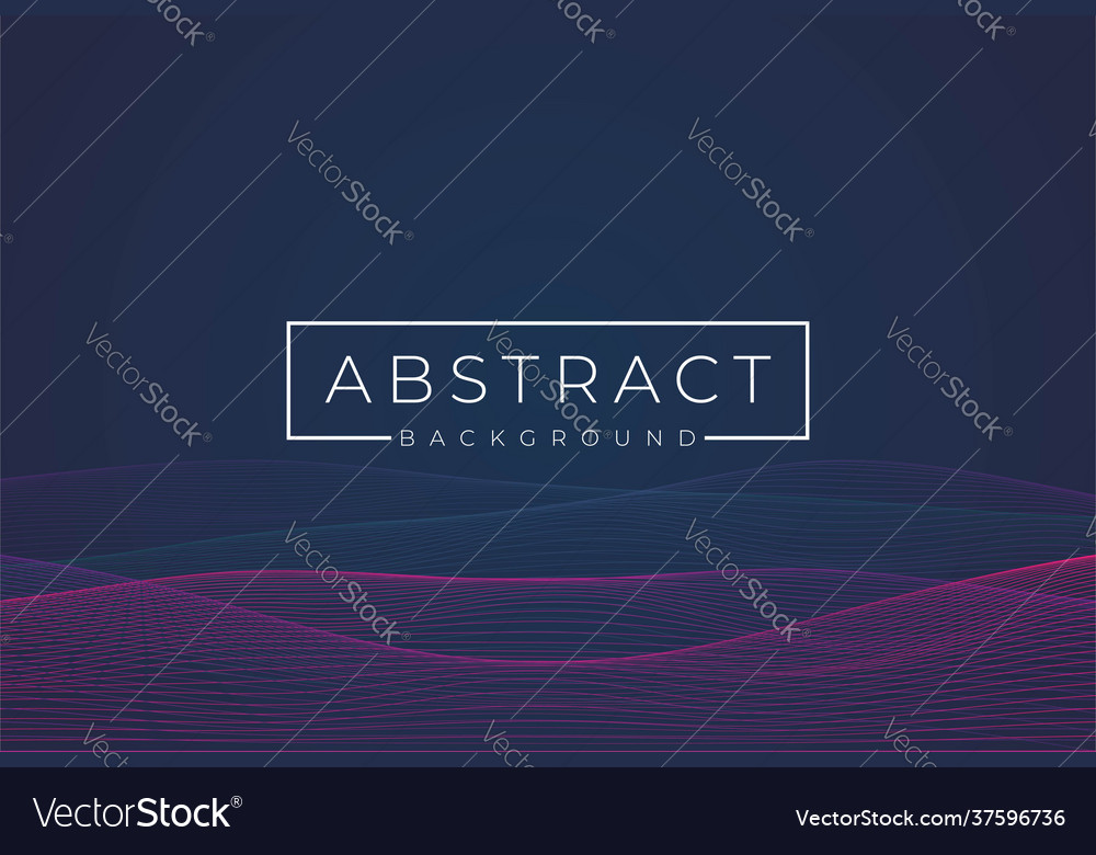 Dark blue beautiful abstract wave technology Vector Image