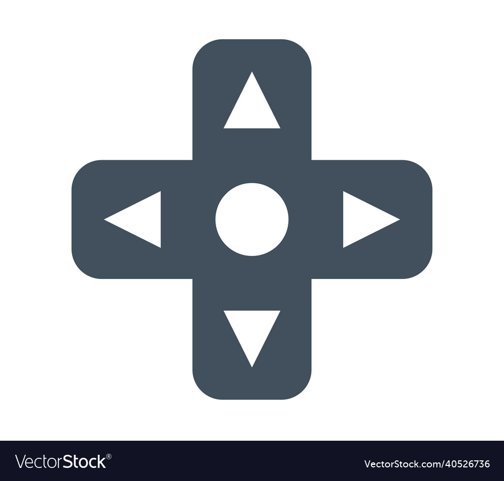 Game controller button vector image Game controller button