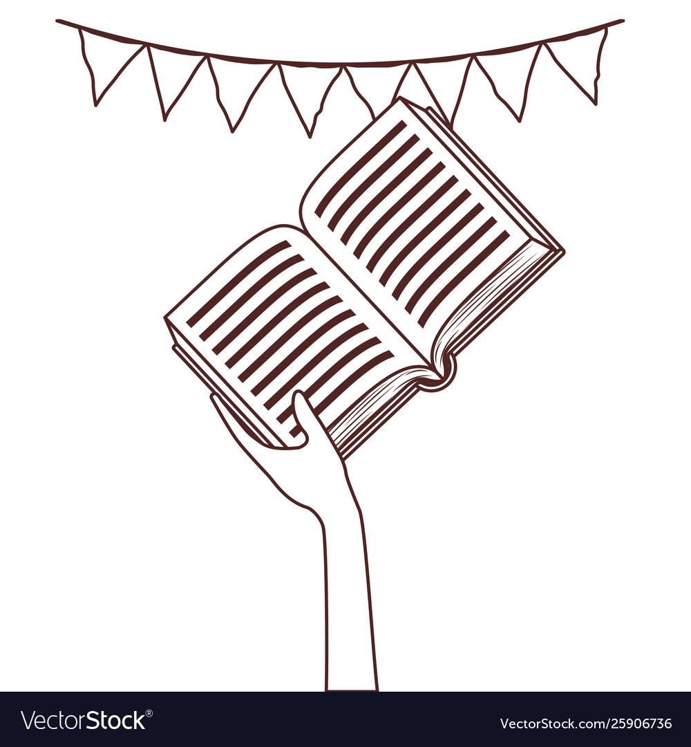 Gruppenbücher und Banner Pennant Design