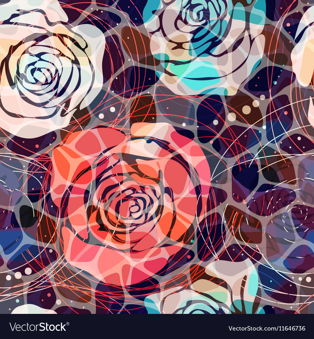 Mosaic Floral Pattern