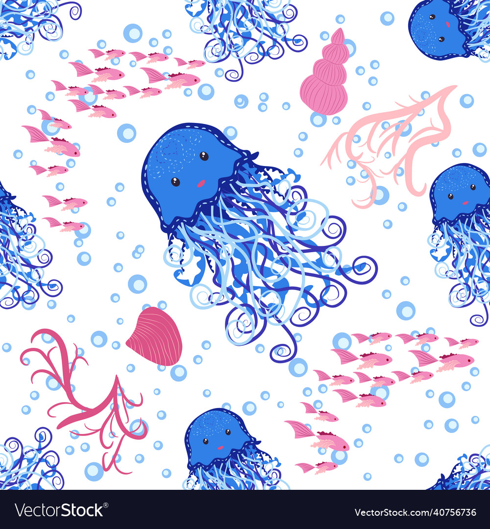 Seamless pattern with detailed transparent