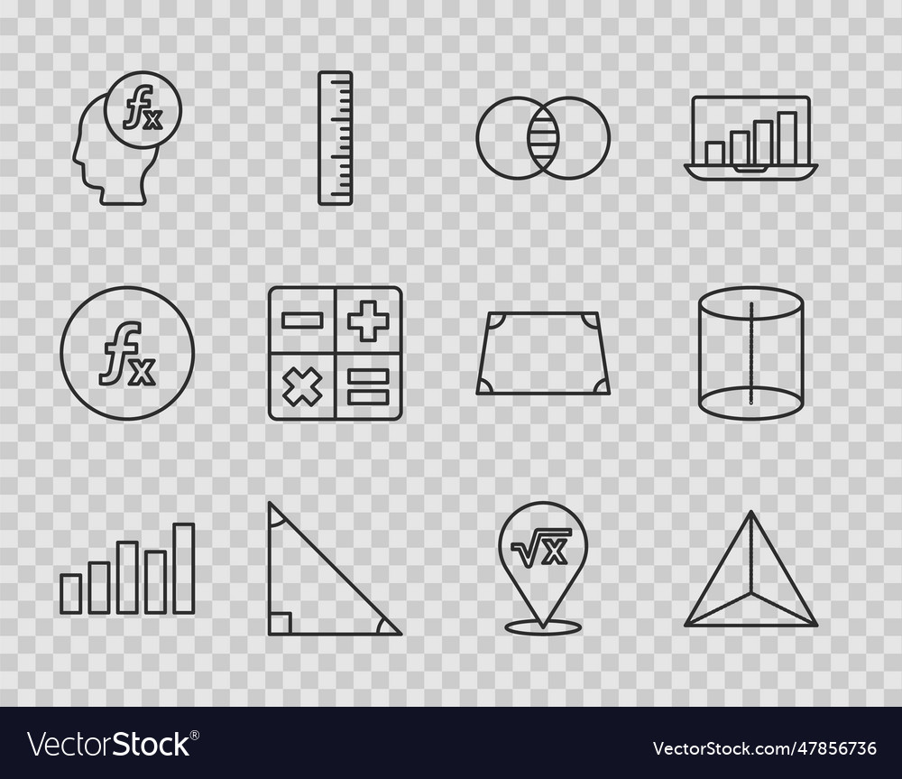 Set line graph schedule chart diagram vector image Set line graph schedule chart diagram