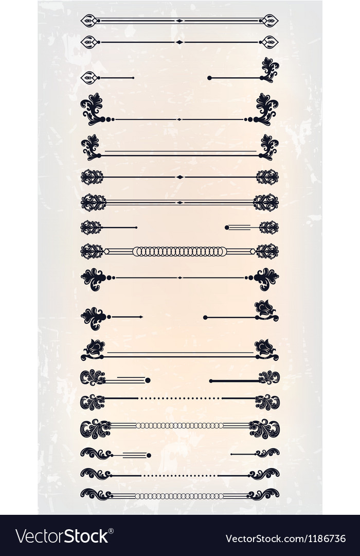 Set of abstract frame pattern design