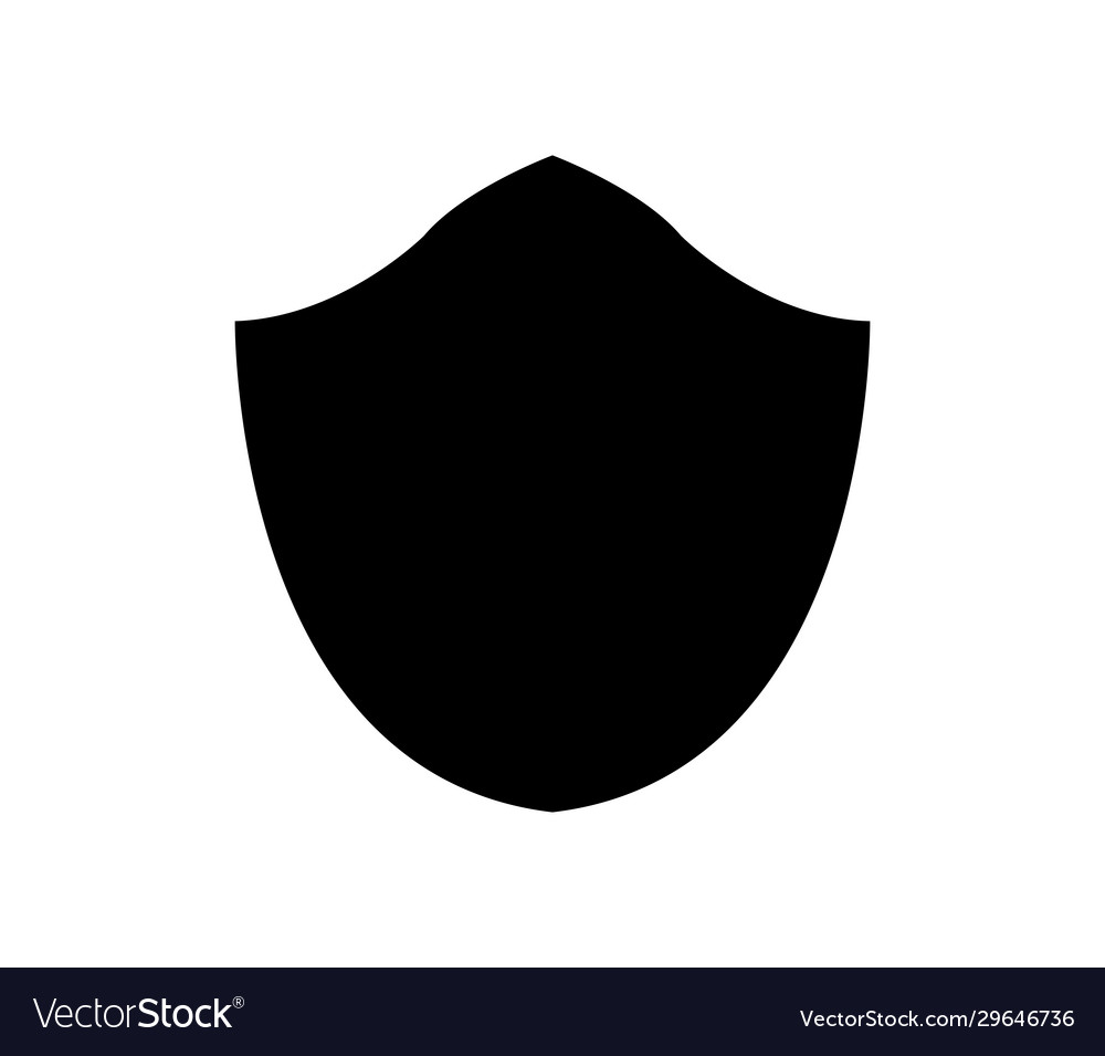 Shield icon in on white background