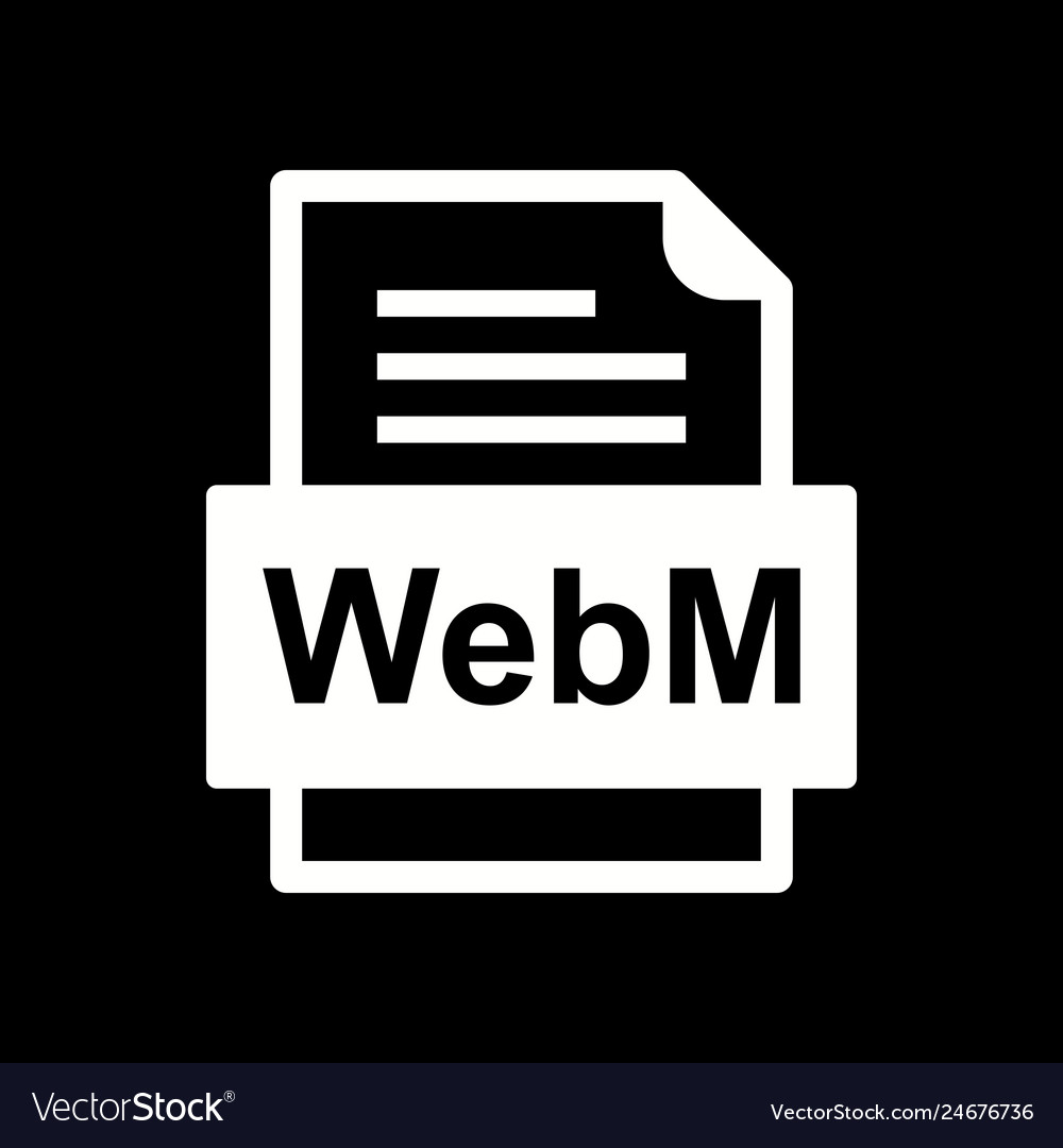 Webm file document icon