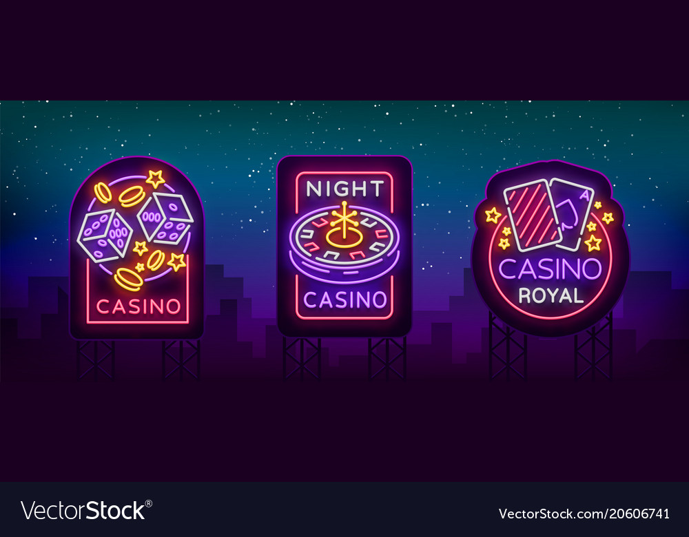 Casino is a set of neon signs collection