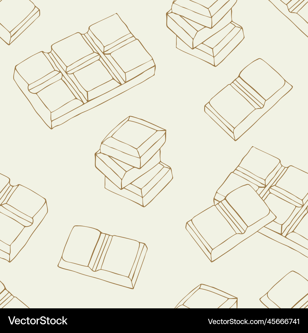 Chocolate seamless pattern Royalty Free Vector Image