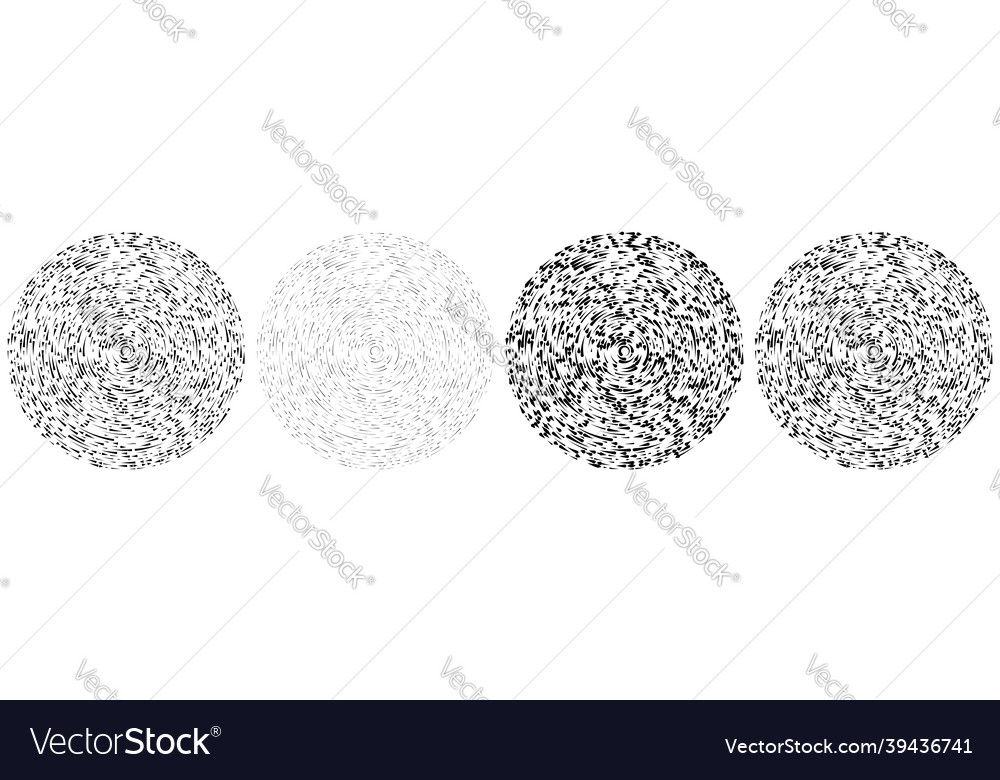 Circular concentric segmented circles rings
