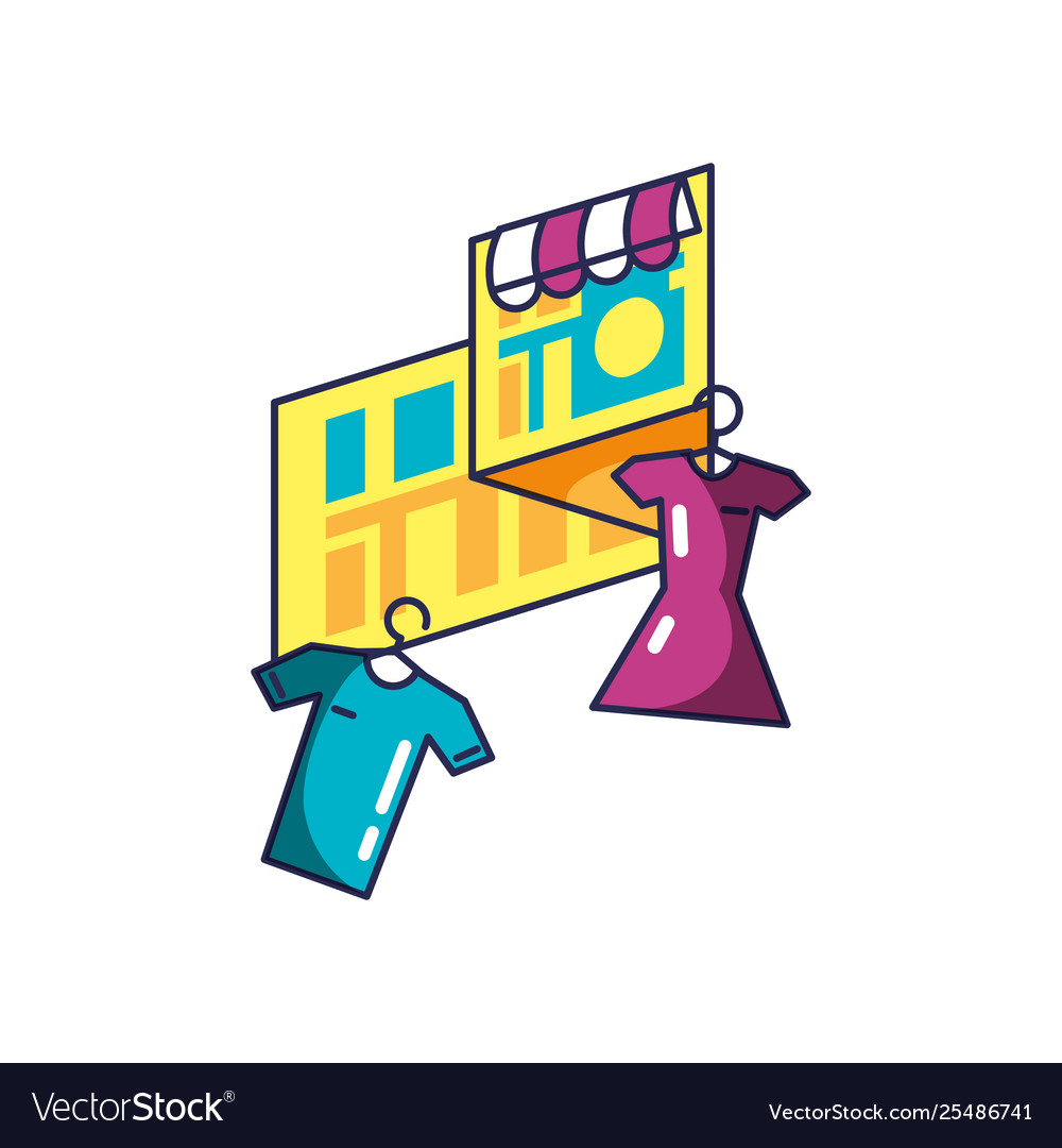 Clothing Hanging In Clothespin With Map Guide Vector Image Clothespin With Map Guide Vector Image