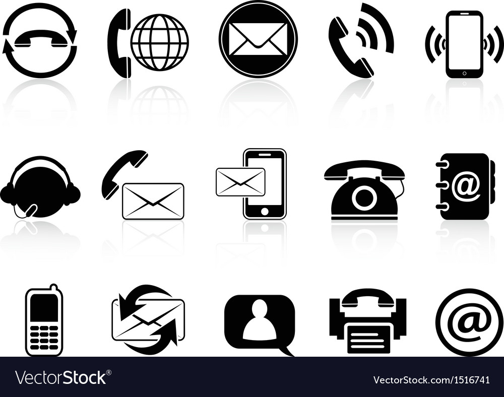 Contact Icon Set - Communication
