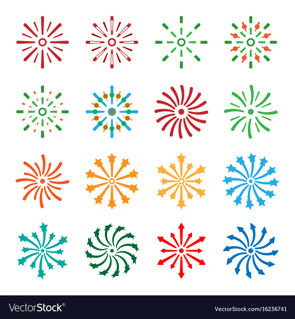 Fireworks Icon Set - Celebration
