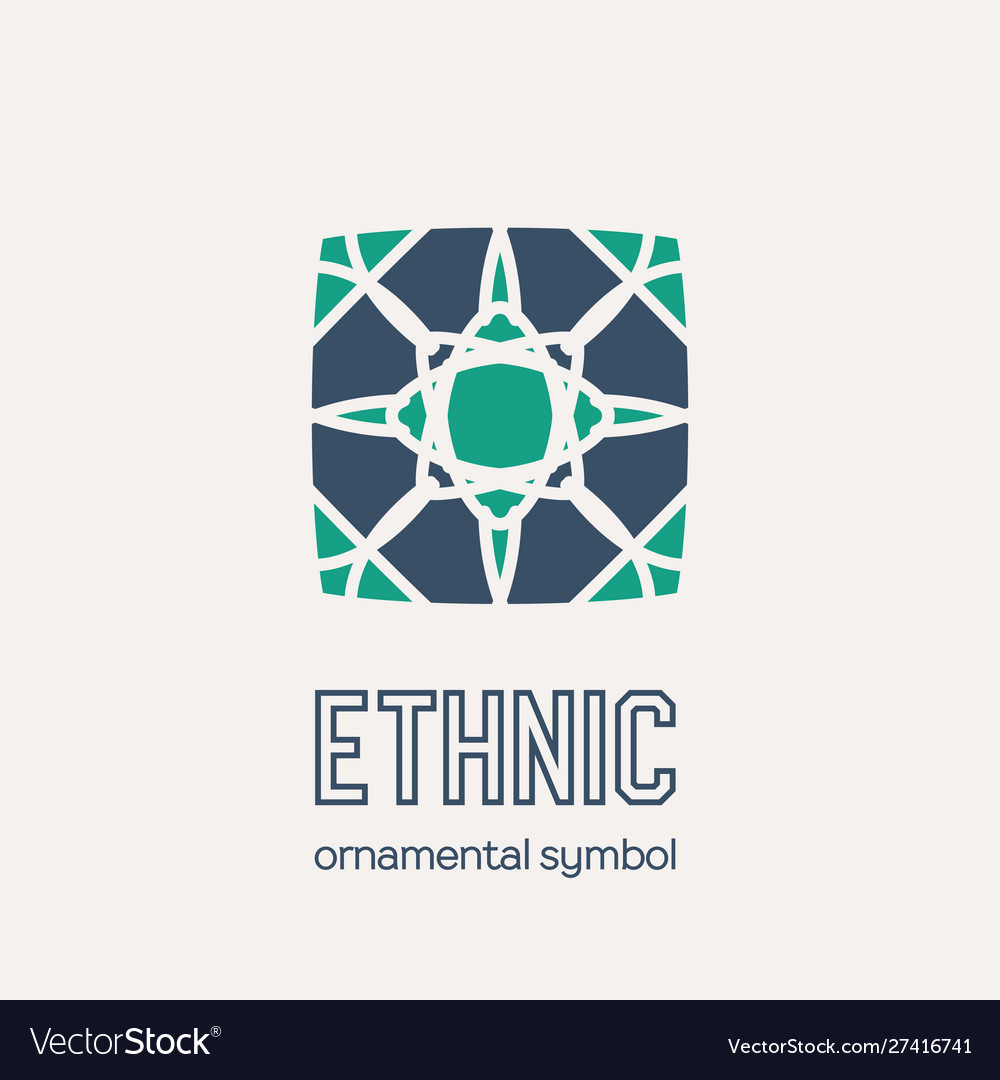 Mosaic ethnic emblem