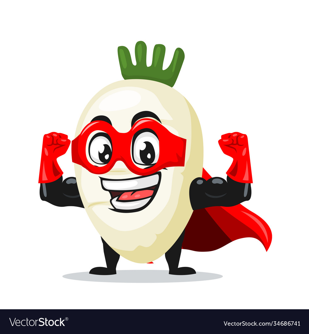 Radish mascot or character