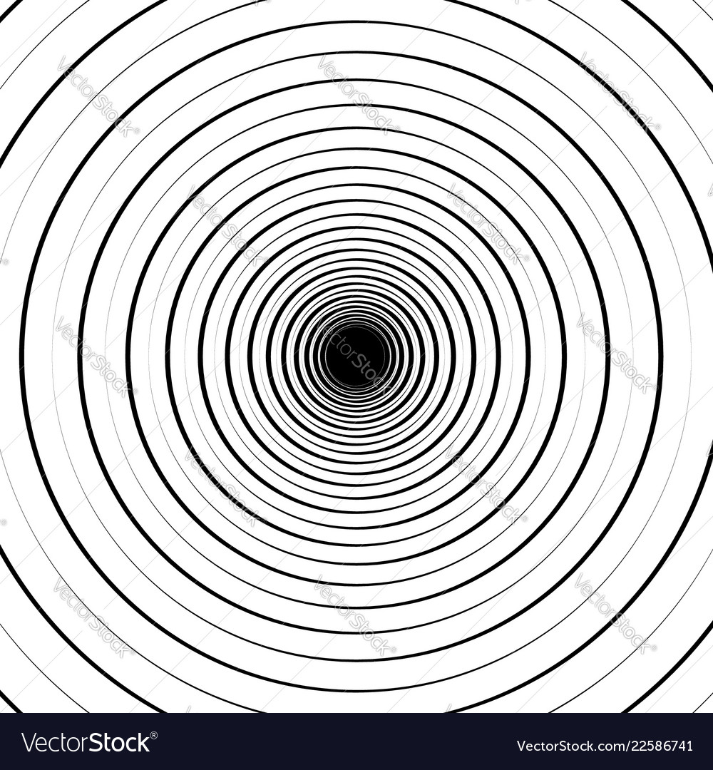 Ripple pattern with concentric circles circular vector image Ripple pattern with concentric circles circular