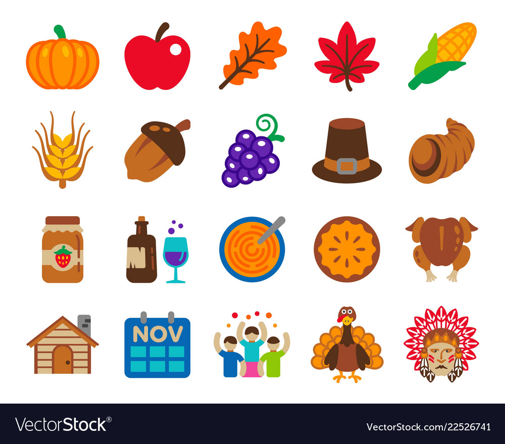 Thanksgiving day icon Royalty Free Vector Image