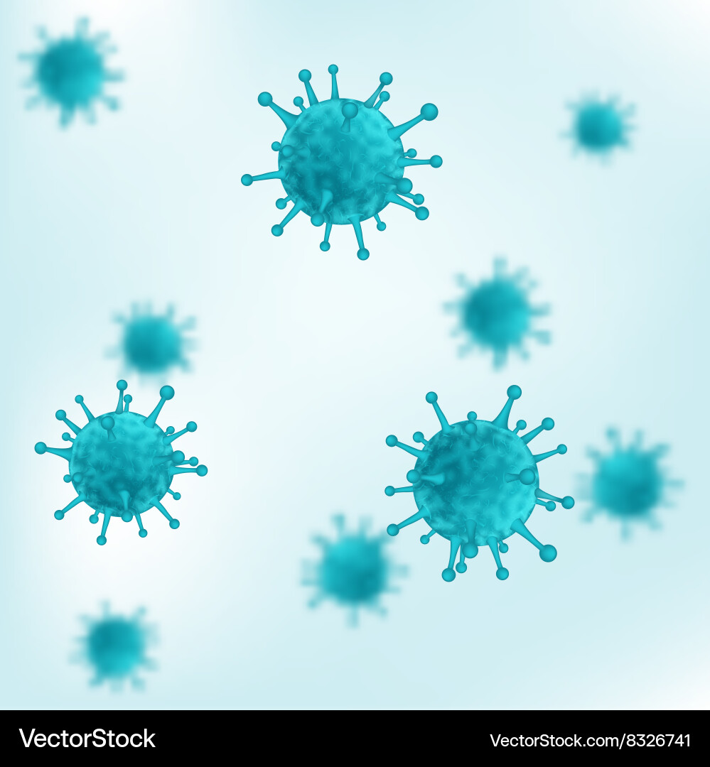 Virus or bacteria background Royalty Free Vector Image