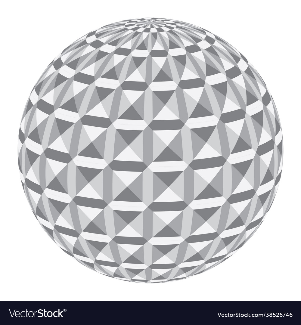 A sphere with cubic pattern along surface vector image A sphere with cubic pattern along surface