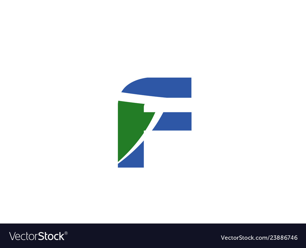 Abstract letter f logo