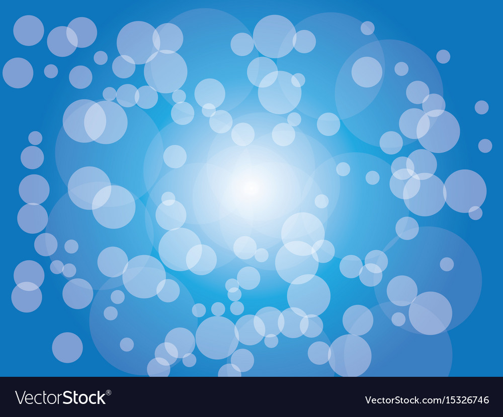 Blue abstract circular bokeh background