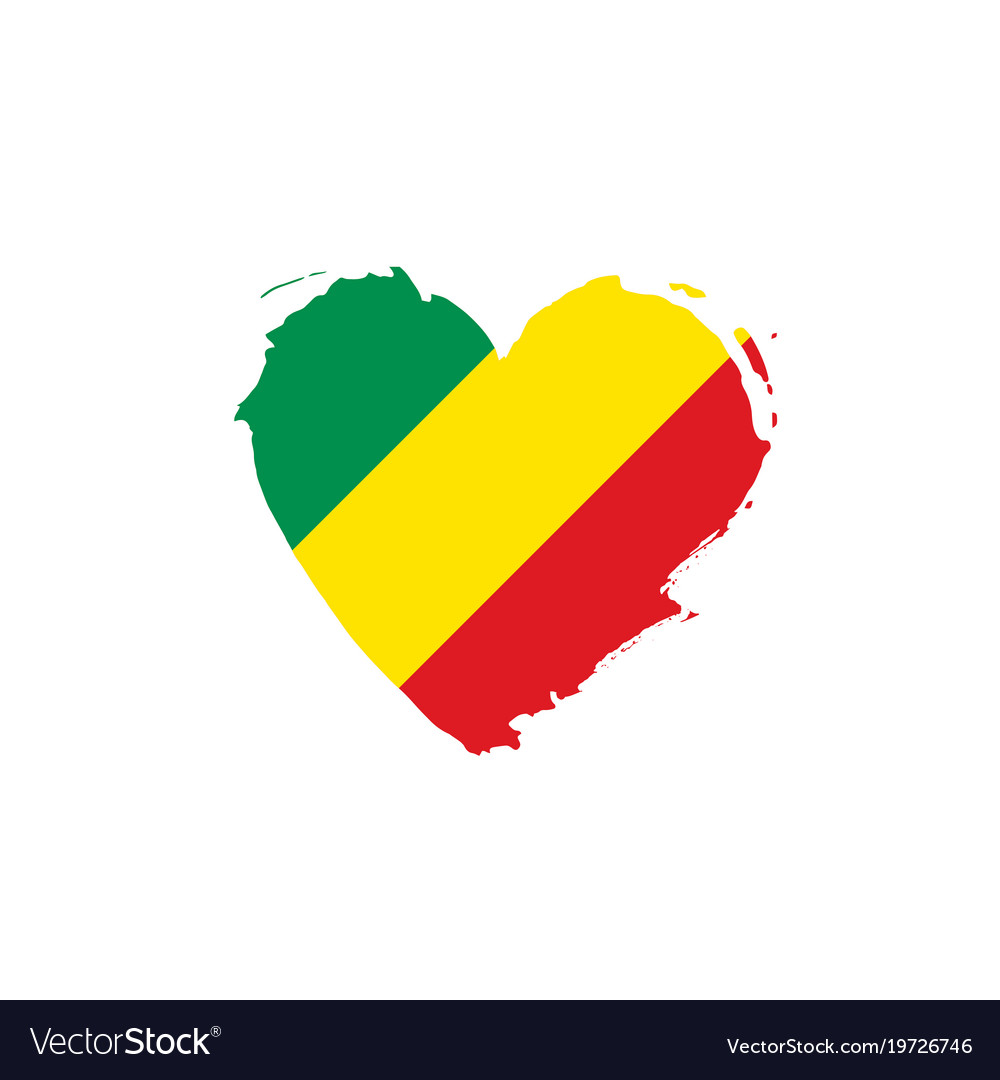 Congo flag Royalty Free Vector Image - VectorStock