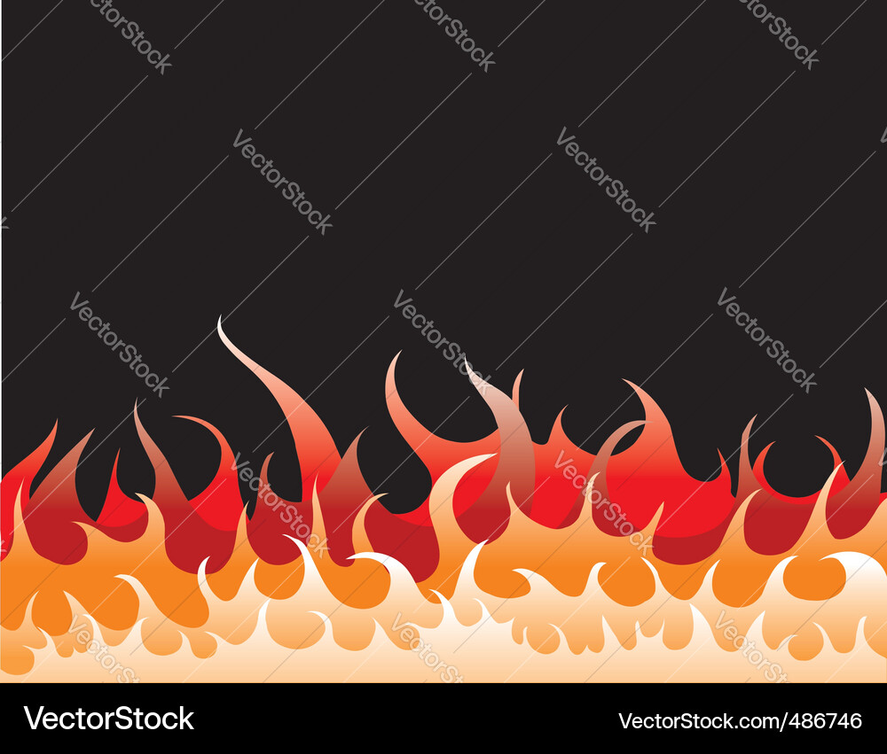 Fire flames Royalty Free Vector Image - VectorStock
