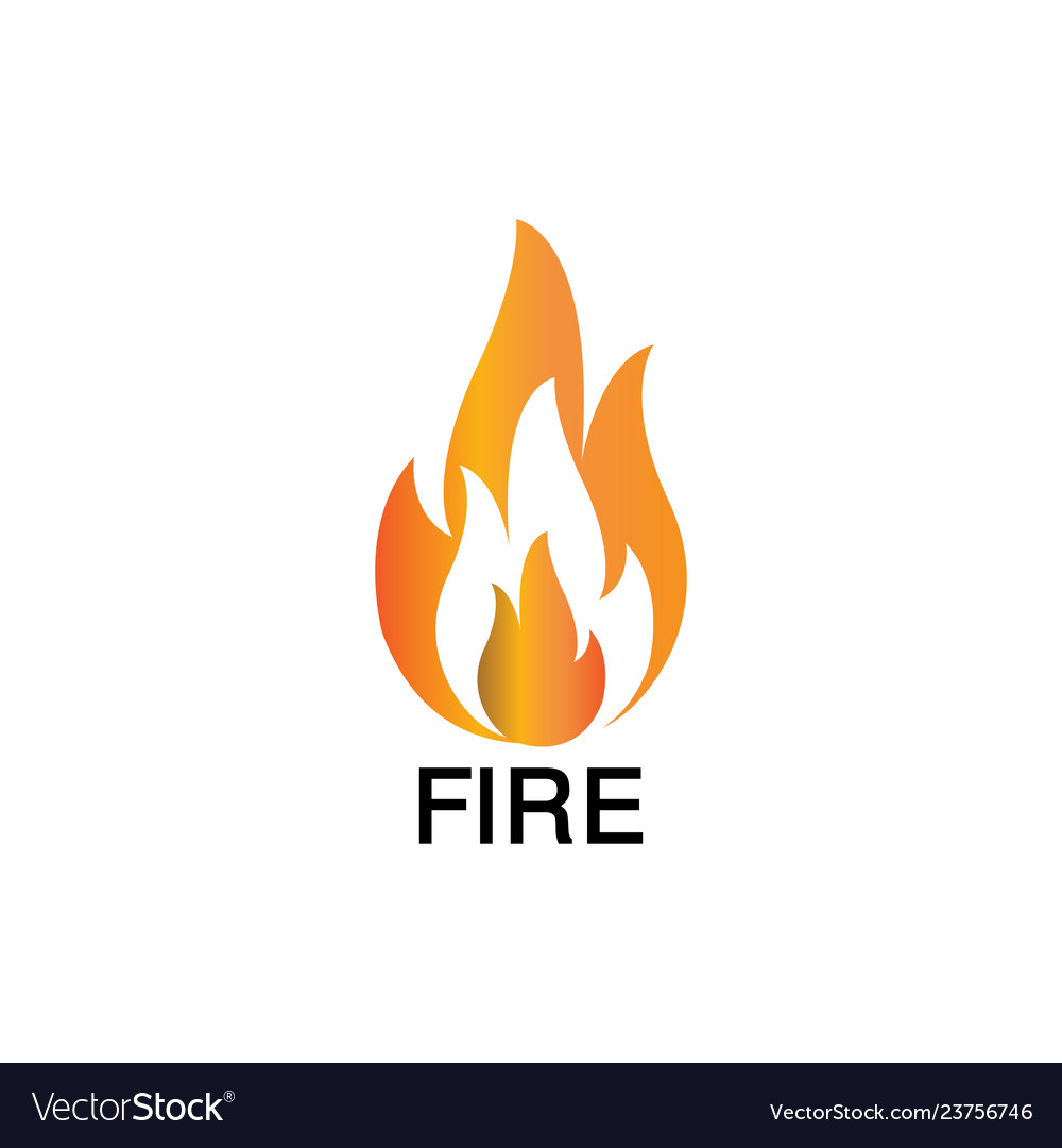 Fire tech logo Royalty Free Vector Image - VectorStock