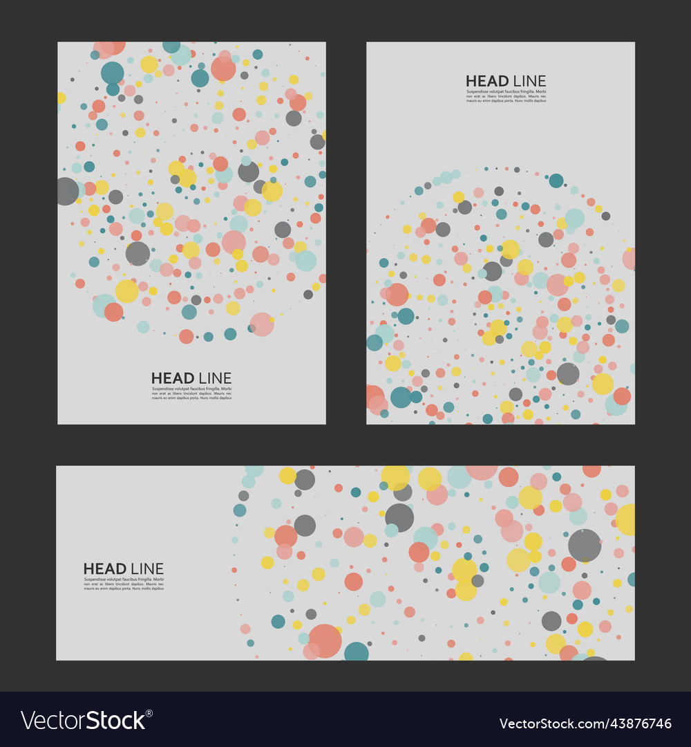 Frame design minimalistic line with dots vector image Frame design minimalistic line with dots