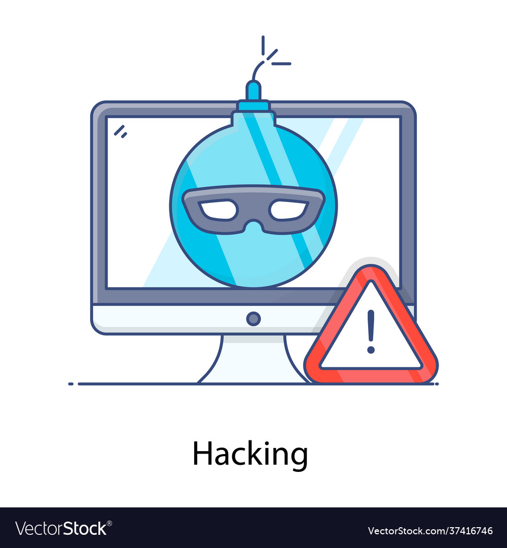 Hacking royalty free vector image vectorstock
