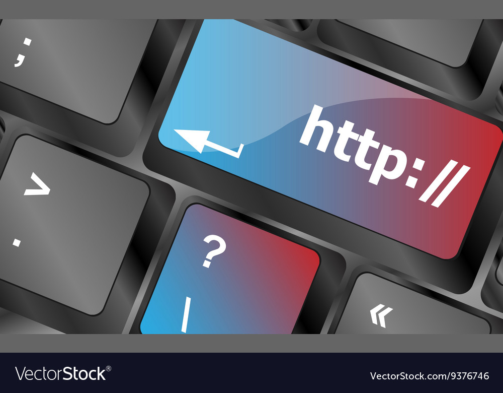 Http button on keyboard key - business concept