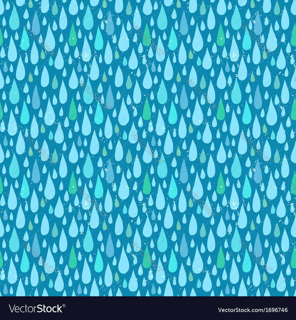 Pattern with rain drops in tropical colors