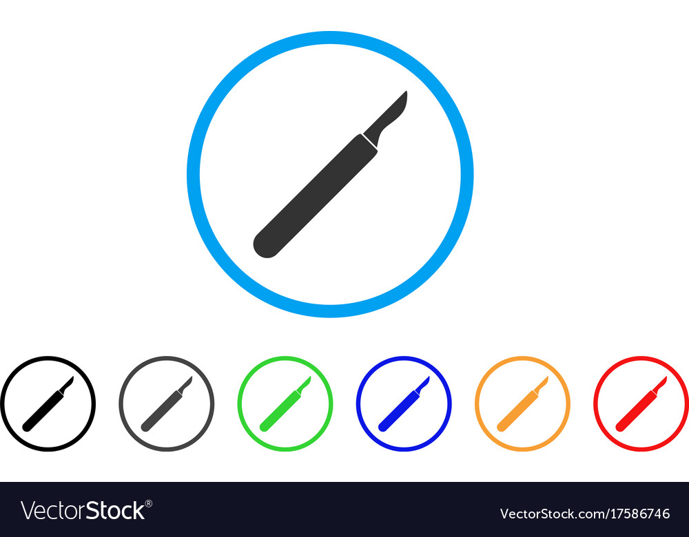 Scalpel rounded icon