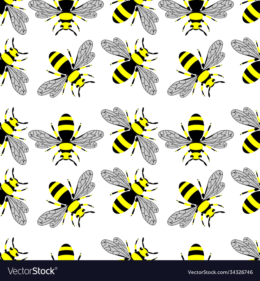 Seamless pattern with insects symmetrical Vector Image Seamless pattern with insects symmetrical