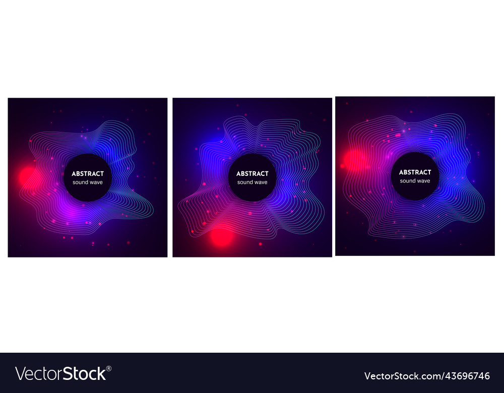 Sound circular wave with light effects