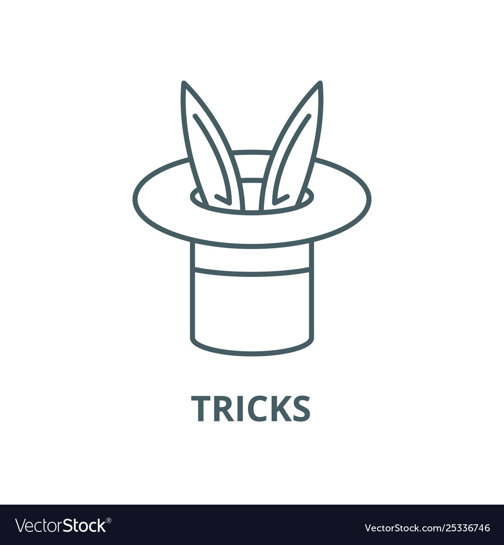 Tricks line icon linear concept outline