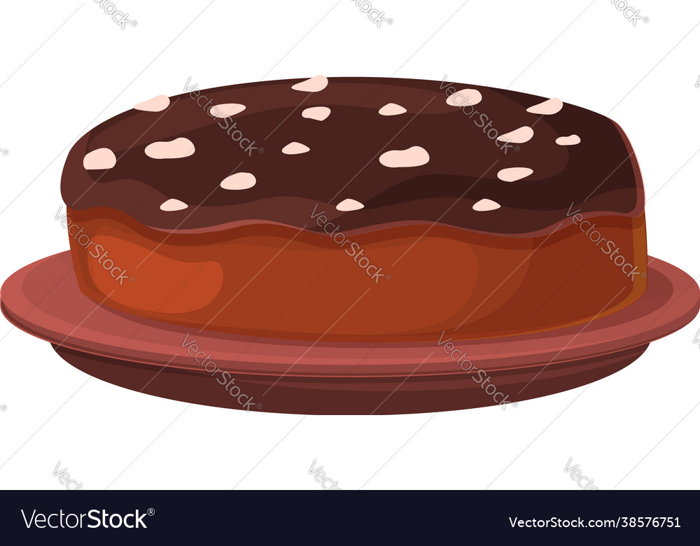 Chocolate pie icon cartoon cake Royalty Free Vector Image Chocolate pie icon cartoon cake Royalty Free Vector Image