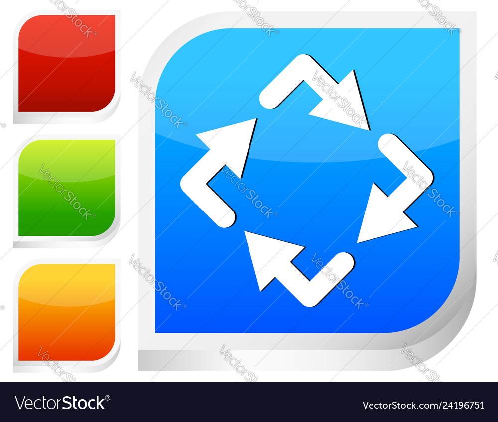 Circular Arrows - Clockwise Rotation