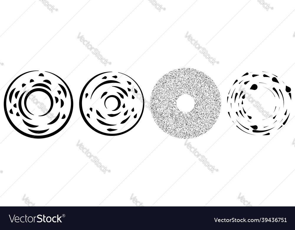 Circular concentric segmented circles rings Vector Image Circular concentric segmented circles rings
