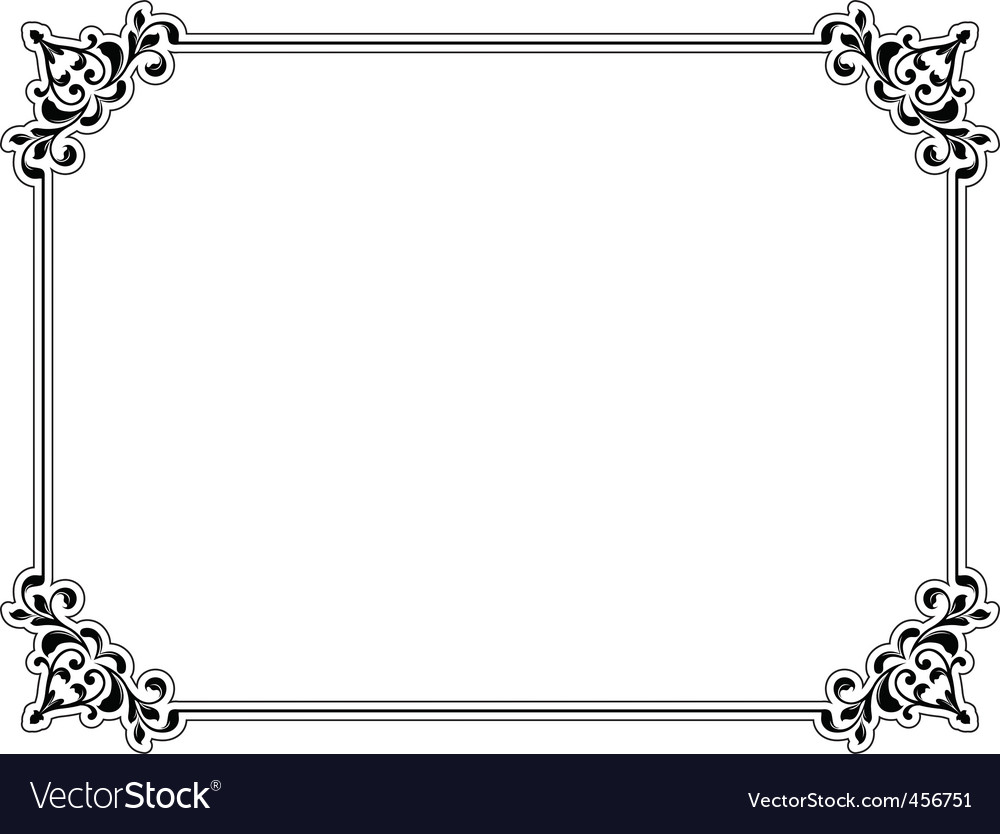 Download Decorative border Royalty Free Vector Image - VectorStock