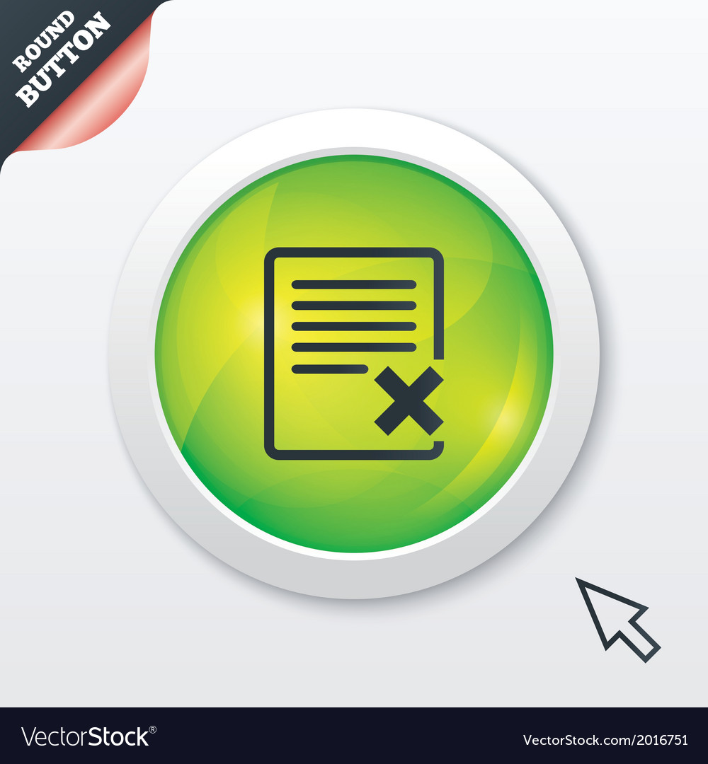 Delete file sign icon remove document symbol