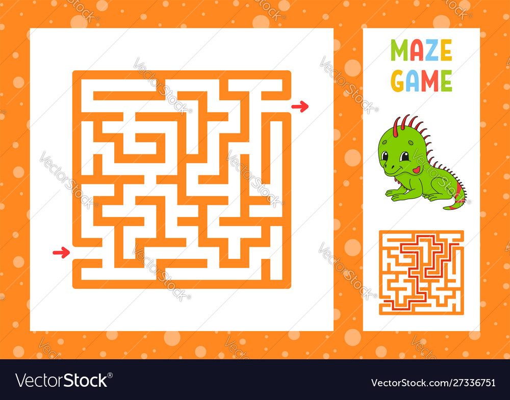Funny maze game for kids puzzle children vector image Funny maze game for kids puzzle children