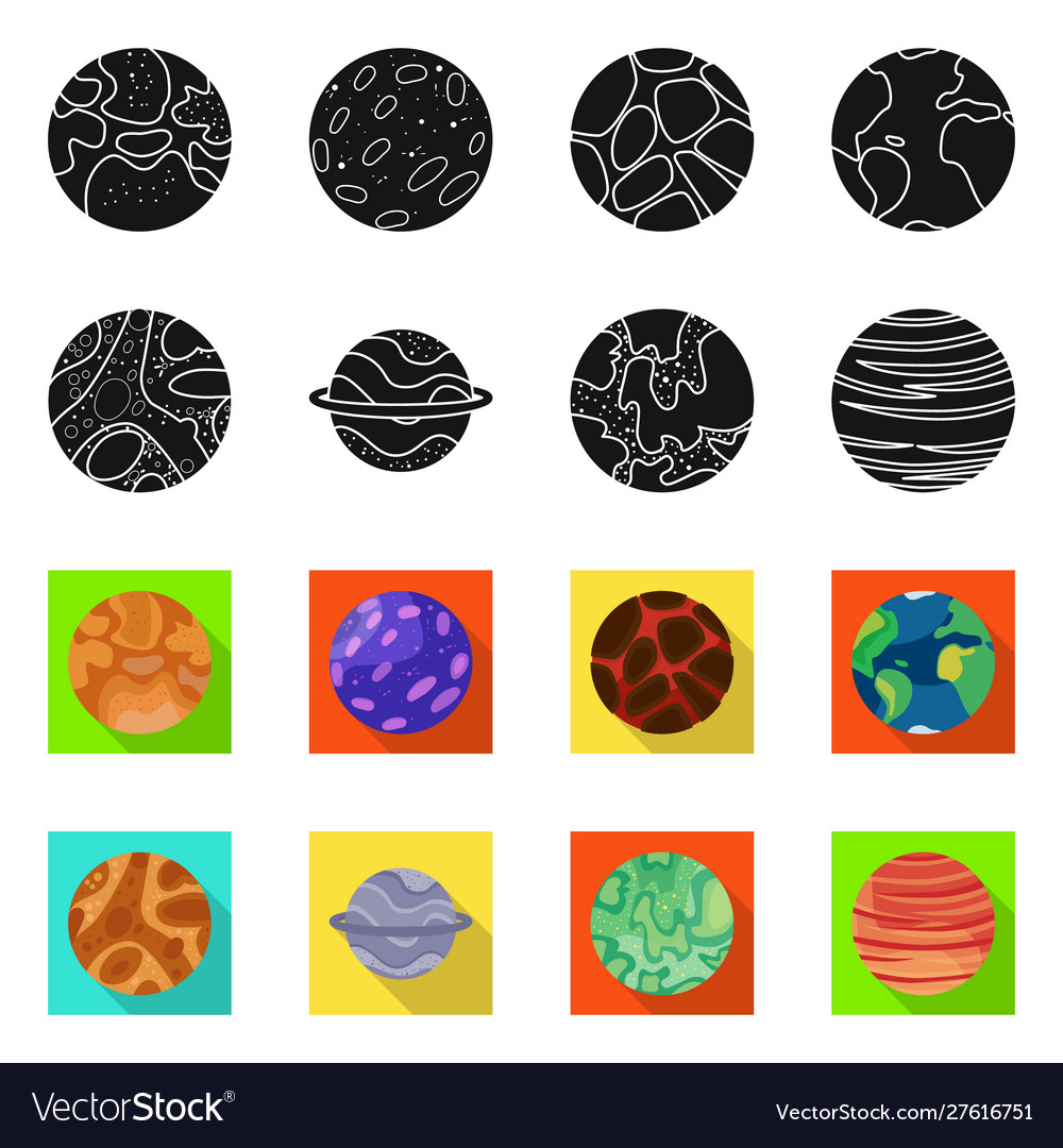 Isolated object galaxy and orbit symbol vector image Isolated object galaxy and orbit symbol