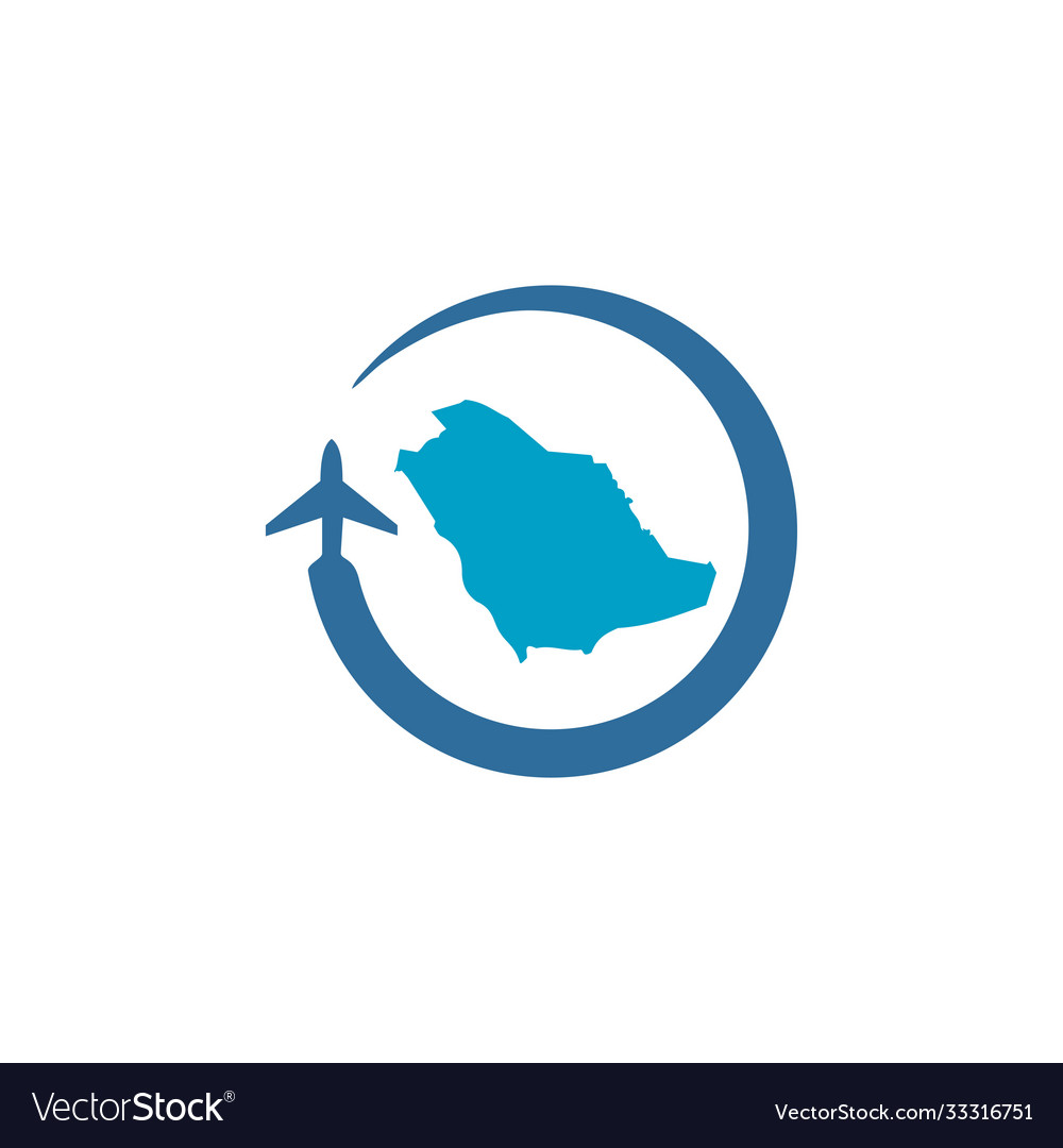 Modern saudi arabia business and travel logo