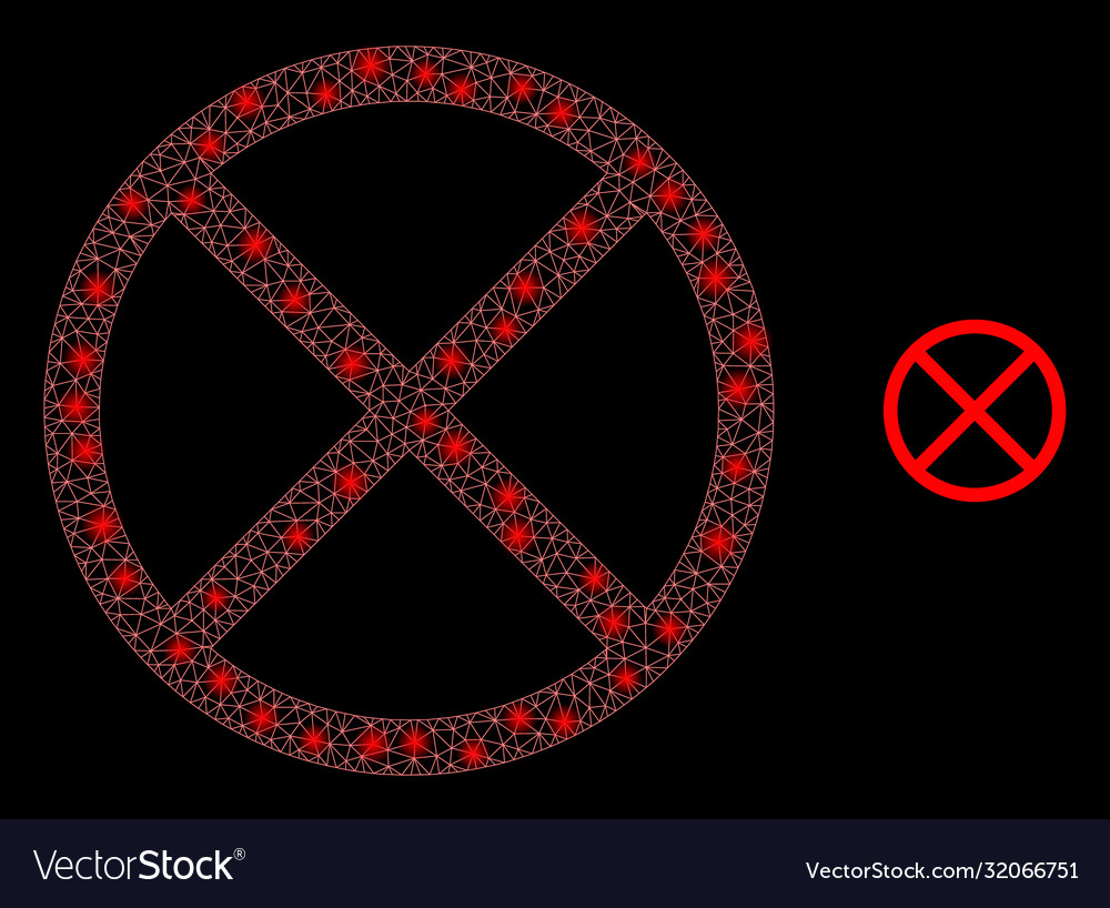 Restricted - bright web net with glare spots vector image Restricted - bright web net with glare spots