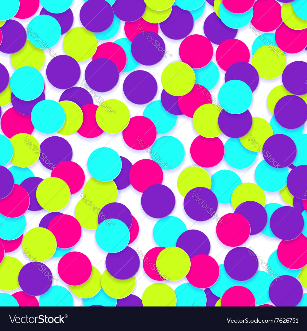 Seamless pattern with colorful confetti