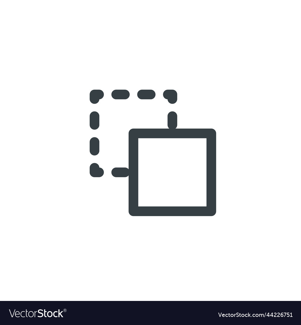 Send element to back layers symbol stock isolated