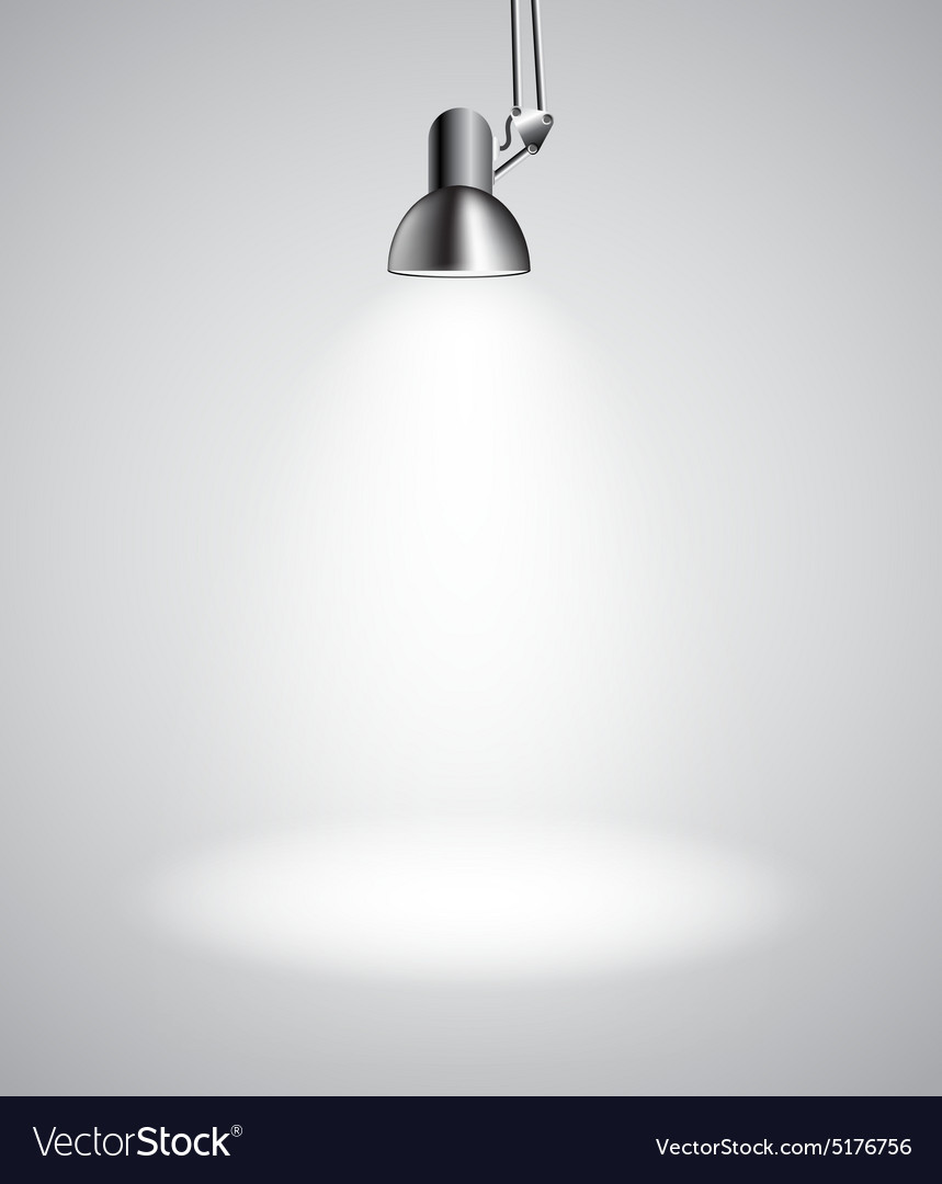 Background with lighting lamp empty space