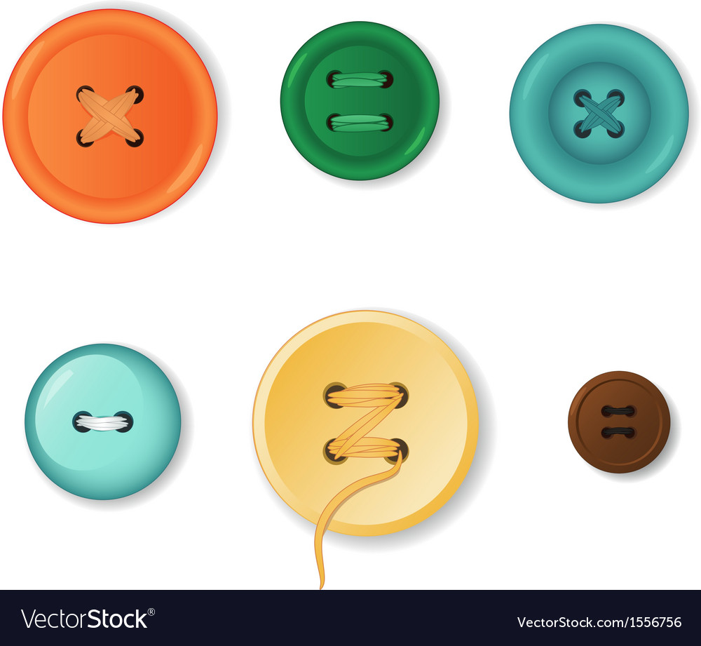 Download Clothing buttons Royalty Free Vector Image - VectorStock