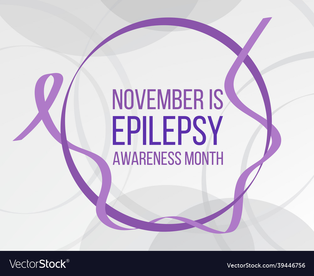 Epilepsy awareness month concept Royalty Free Vector Image