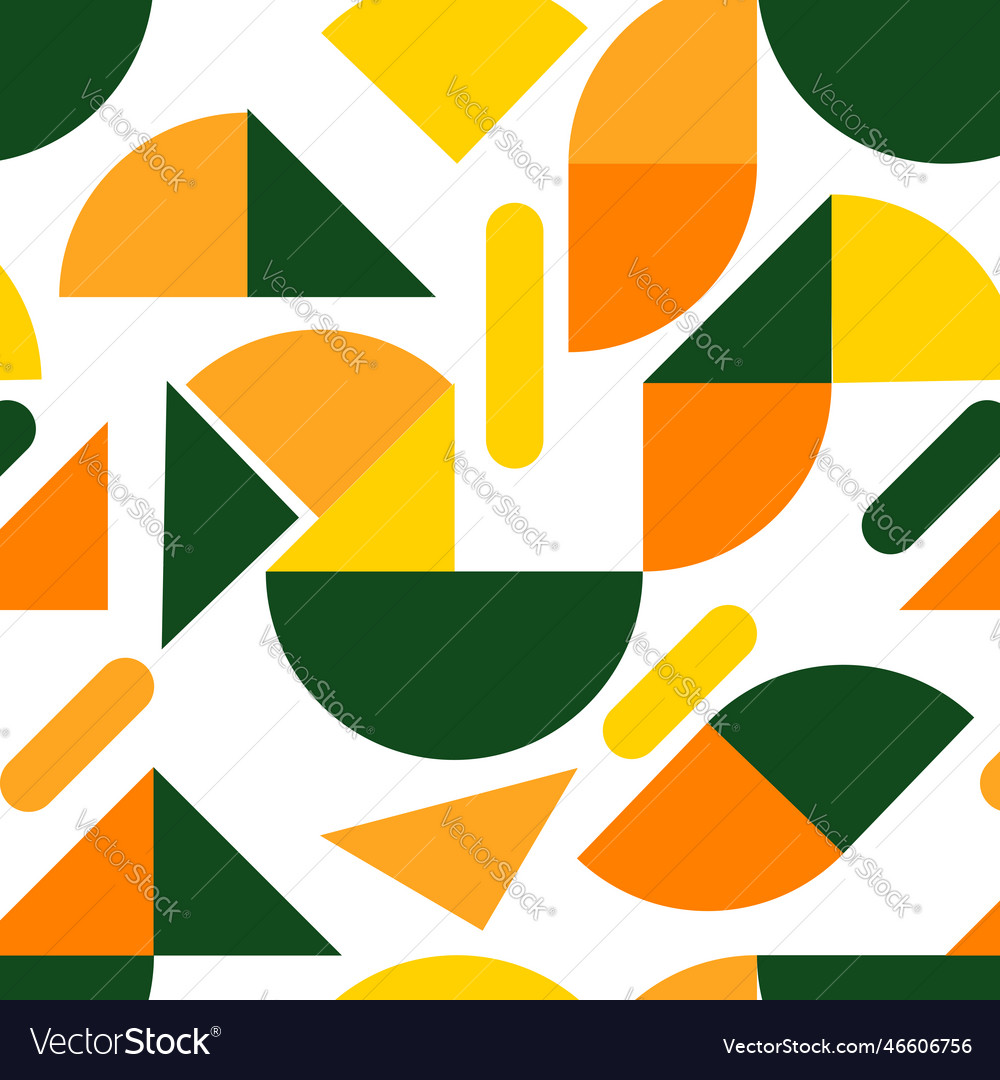 Flat shape seamless pattern